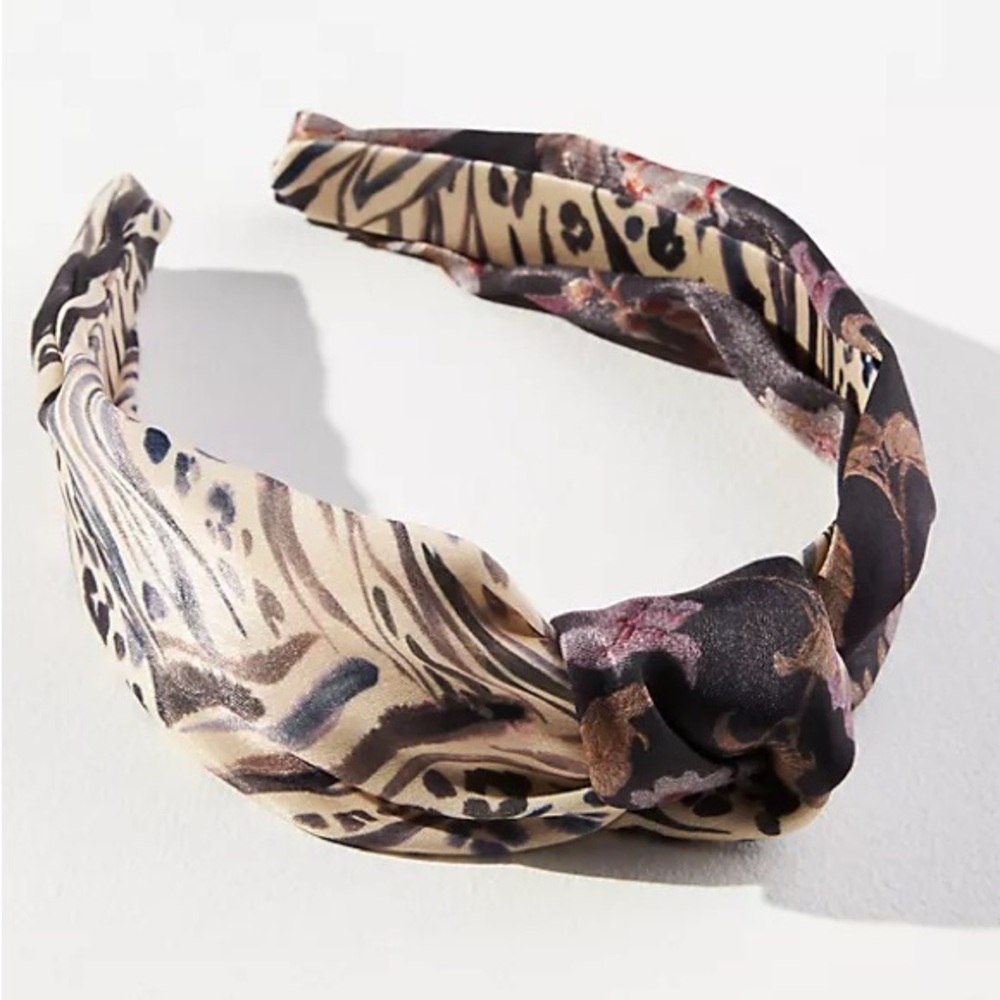 Anthropologie Kachel Printed Top-Knot Headband